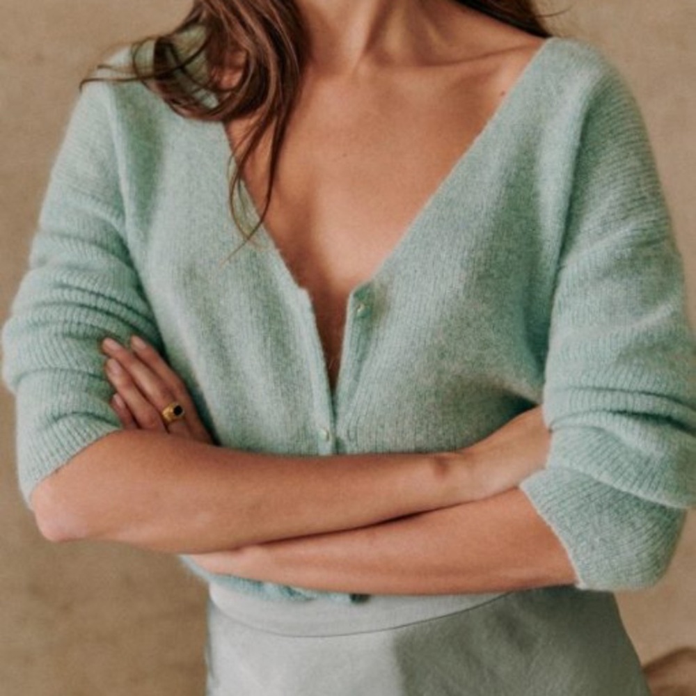 Barry Cardigan sea green